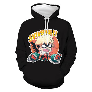 Anime My Hero Academia Sudadera 3D Impreso Cosplay Disfraz Halloween Carnaval Traje